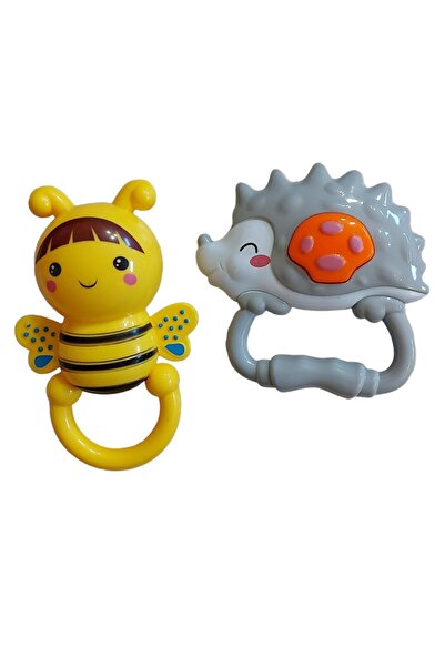 OEM Set zornaitori kidsNplay, arici de mare si albinuta, pentru copii 3 luni+