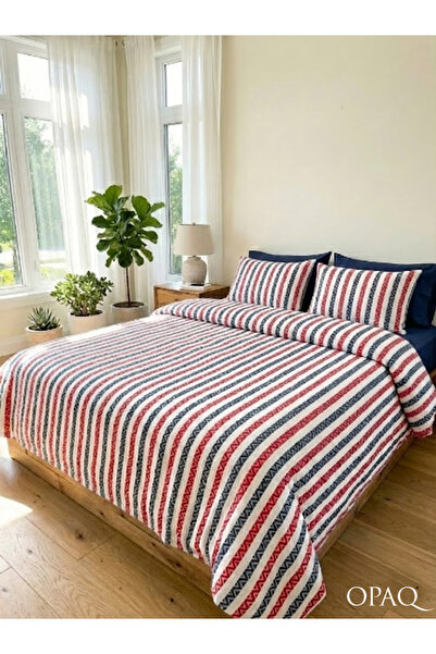 OPAQ Stripe Motion 4 Pillowcases Double Duvet Cover Set