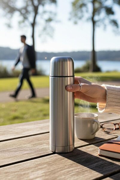 ALBETTO كوب ترمس 500 مل ستانلس ستيل 23 سم