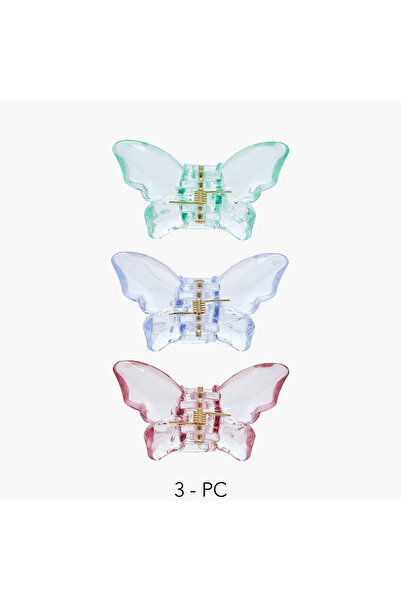 Lifestyle عبوة من 3 مشابك شعر على شكل فراشة