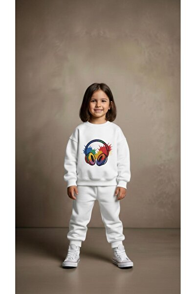 playwear Φούτερ ομάδας με στάμπα HEADPHONE για κορίτσια και αγόρια, με λαιμόκ...