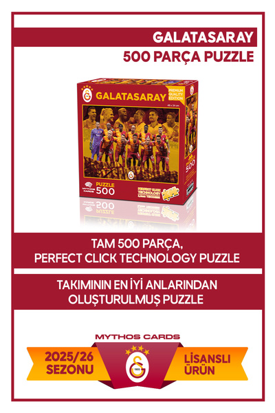 Galatasaray TAKIM 2025/26 500 PARÇA PUZZLE