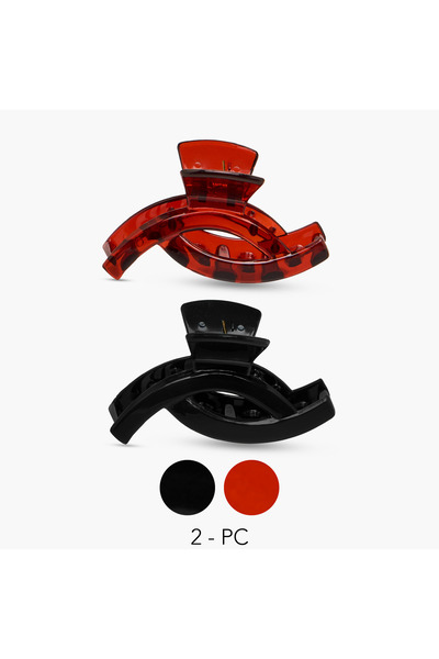 Lifestyle Solid Interlocking Hair Clamp - Set of 2