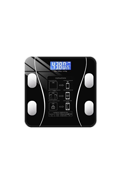 Ruhhy 8-in-1 LCD Analytical Bathroom Scale with Bluetooth and App – up to 180 kg