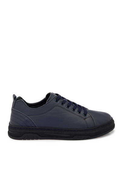 Tergan Lacivert Hakiki Deri Kadın Sneaker - K25S1AY68174-A31