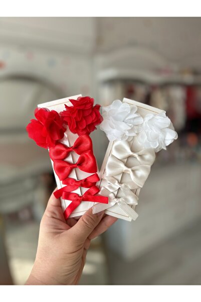 pempem bandana Baby Girl Children Mini Clip Hairpin Set Laser Flower Ribbon Bow Flower Set