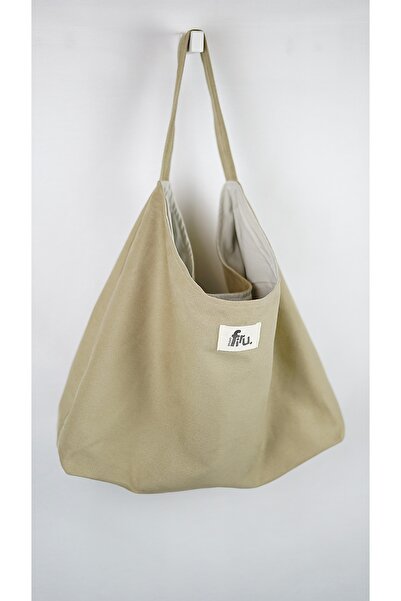 Studio Firu Vizon Tek Askılı Omuz Çantası Rahat Tote Mıknatıs Çıtçıtlı