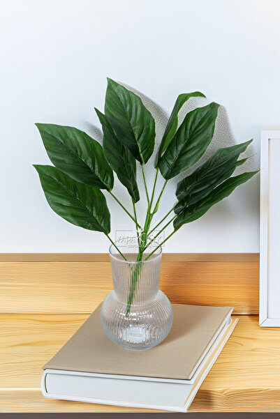 Yapay Çiçek Deposu Plantă Artificială 9 Frunze Luvia 42 cm Verde