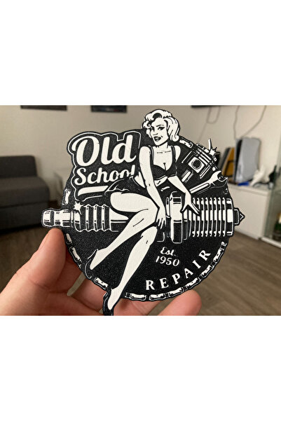 SORA DESIGN Old School Repair Themed Decorative Coaster Tabletop Accessory