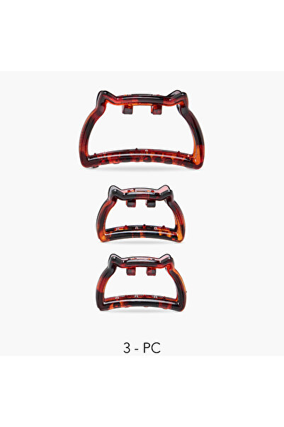 Lifestyle مشابك شعر مطبوع - طقم من 3 قطع