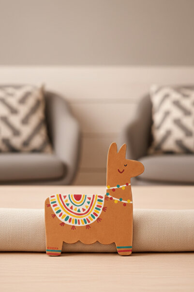 DİVAYS 20'li Renkli Kanguru Figürlü Peçete Seti - Dekoratif ve Şık Sofra Sunu...