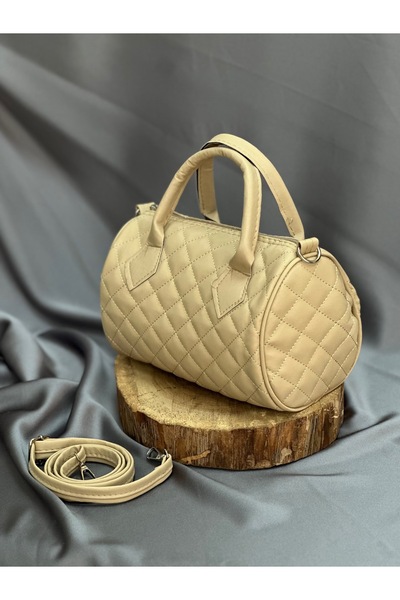 BENAHOLL Women's Bag Magnificent Quilted Stylish Patterned Mini Strap Hand and Shoulder Bag-Dn110 Mink