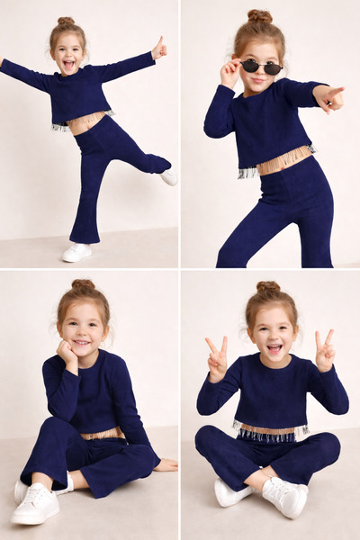 mini kanka Țesătură de flanel, elegantă, confortabilă, set de 2 piese cu deta...