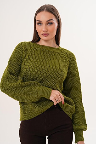 ŞİMAL Pulover tricotat pentru femei, jumătate de croșetat, 255083 -