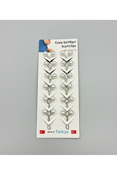 iğne izi 12Pcs Shawl Scarf Clip-Beaded Shawl Clip – Non-Slip Holder