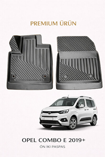 Black Gold Opel Combo E 2019+ Panelvan ( Ön İki ) ile Uyumlu 3D Oto Paspas Pr...