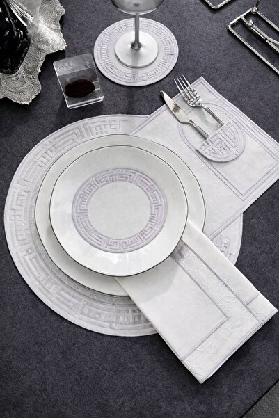 Diva Home Special Ramadan Mubarak American Dinnerware Water Repellent 24 Piec...
