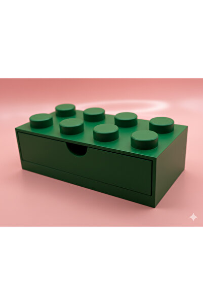 Teknovagroup Lego Designed Mini Drawer 4X2 Desktop Organizer Decorative Stora...