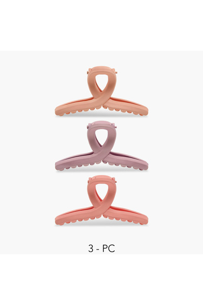 Lifestyle عبوة من 3 مشابك شعر ملتوية