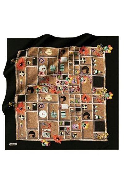 Cacharel İpek Eşarp Twill - 8942313-911 Siyah