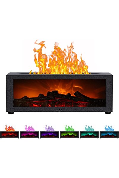 NEONI موزع الزيوت العطرية ثلاثي الأبعاد على شكل لهب، مرطب هواء بسعة 150 مل على شكل لهب مدفأة مع مؤقت، وخاصية الإيقاف التلقائي للحماية