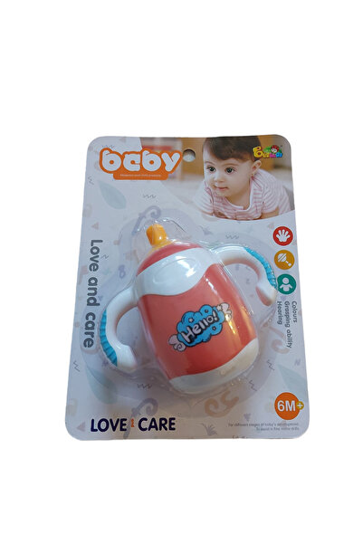 OEM Jucarie biberon kidsNplay, zornaitor, lungime 10 cm, multicolor, 6 luni+