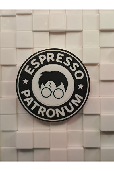 SORA DESIGN Espresso Patronum Themed Decorative Coaster Tabletop Accessory