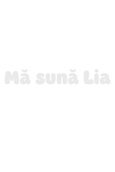 Oracal Sticker auto text „Ma suna Lia” – trend Romania, 30cm, alb