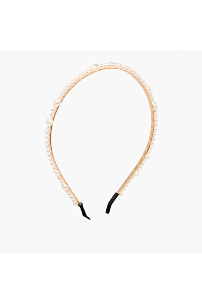 Lifestyle طوق شعر مزين باللؤلؤ