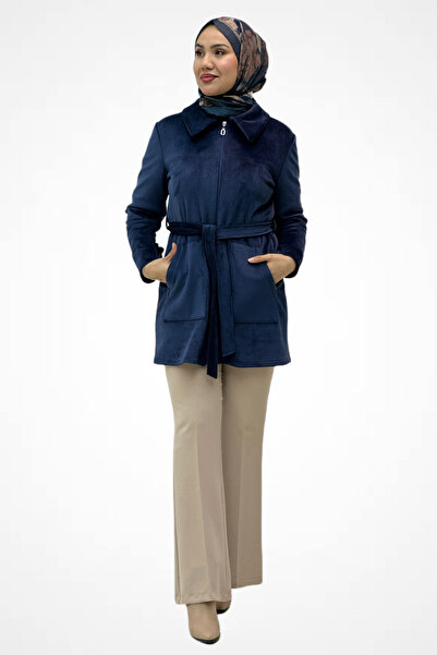 gaze Velvet Jacket with Belt 9215