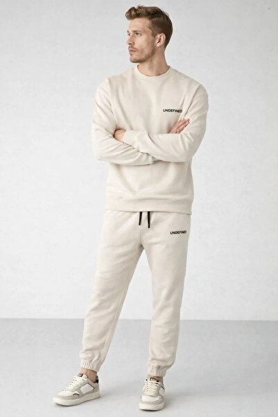 COMBİNE MİCHAİL Ανδρικό ελαστικό σετ φόρμας διπλής κρέμας