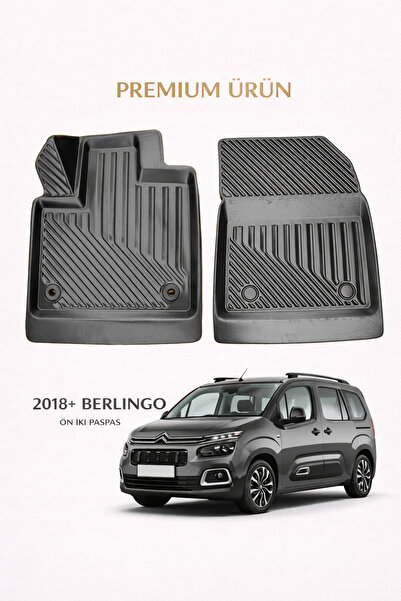 Black Gold Citroen Berlingo Panelvan (Ön İki) 2018+ ile Uyumlu 3D Oto Paspas ...