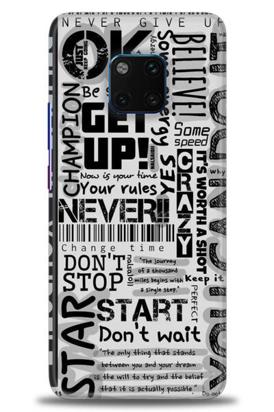 Rulet Aksesuar غطاء متوافق مع هاتف هواوي ميت 20 برو HD مطبوع - غطاء سيليكون م...