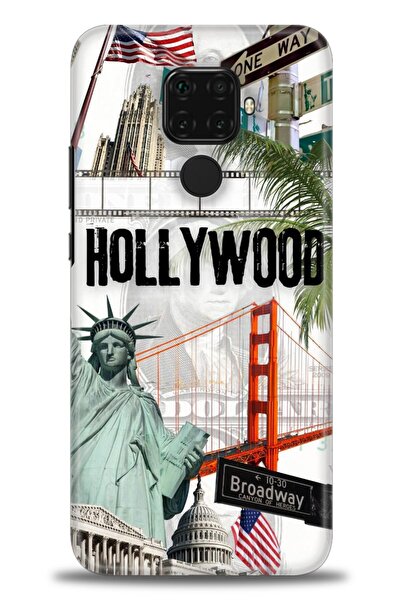 Rulet Aksesuar غطاء متوافق مع هاتف هواوي ميت 30 لايت HD مطبوع - غطاء سيليكون ...