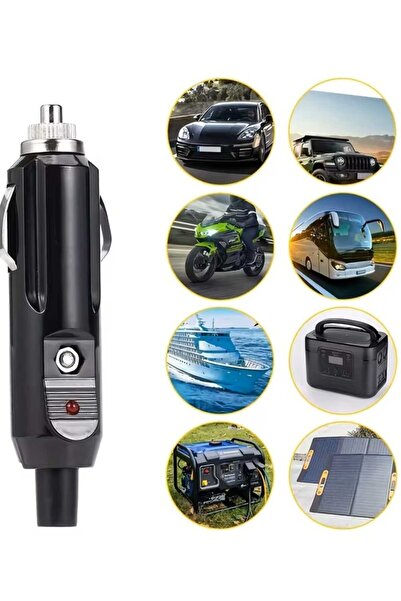 ÇEÇEN HOME 1 Adet DC 12V Araç Çakmaklık Güç Fişi, Araba Şarj Cihazı ve AC Ada...