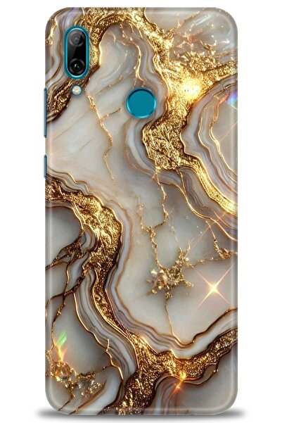 Rulet Aksesuar غطاء متوافق مع هاتف هواوي بي سمارت 2019 HD مطبوع - غطاء سيليكو...