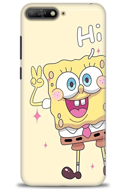 Rulet Aksesuar غطاء متوافق مع هاتف هواوي Y6 2018 HD مطبوع - غطاء سيليكون مصمم...