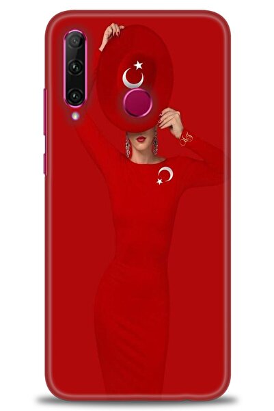 Rulet Aksesuar غطاء متوافق مع هاتف هواوي هونر 20 لايت HD مطبوع - غطاء سيليكون...