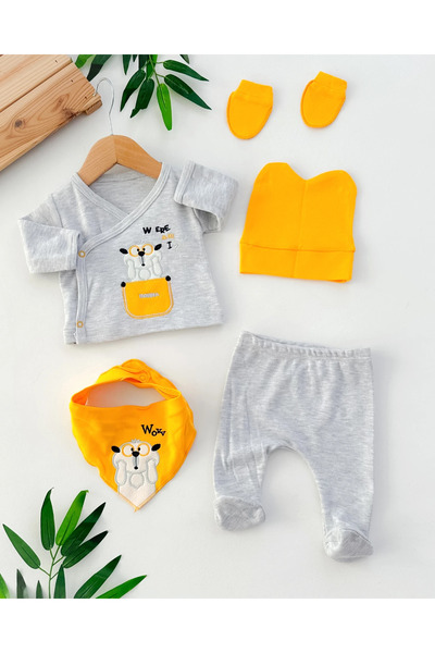 hümabebe أين أكون؟ مجموعة من موسمي قطع لحديثي الولادة مكونة من 5قطعة