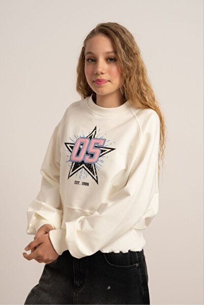 LOCO LOCO Детска блуза с принт 7878, 2-слойна