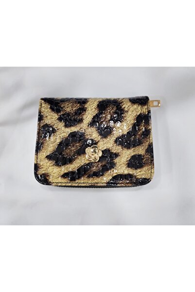 YAKUT ŞAL BİJUTERİ Orta Boy Kadın El Çantası – Altın Renk Çiçek Aksesuarlı, Suni Deri, Günlük & Şık