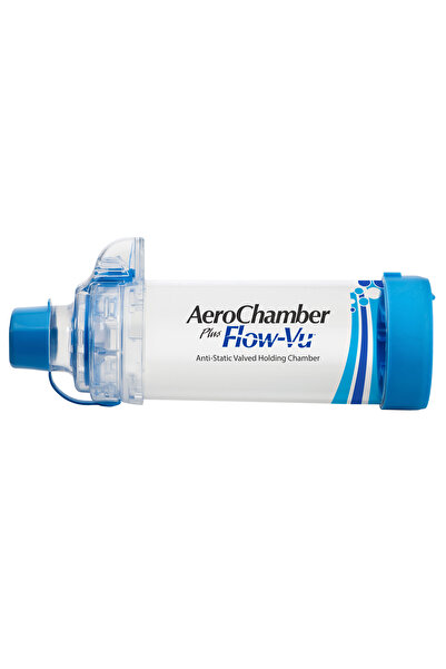Aerochamber PLUS® FLOW-VU® Chamber (Ağızlıklı, Yetişkin +5 Yaş) - (with Mouth...