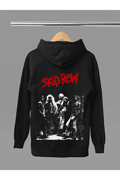 MAGORS سترة روك قطنية مطبوعة بأكمام طويلة من SKID ROW مبطن بالصوف مكونة من 3 ...