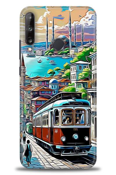 Rulet Aksesuar غطاء متوافق مع هاتف هواوي P40 Lite E HD مطبوع - غطاء سيليكون م...