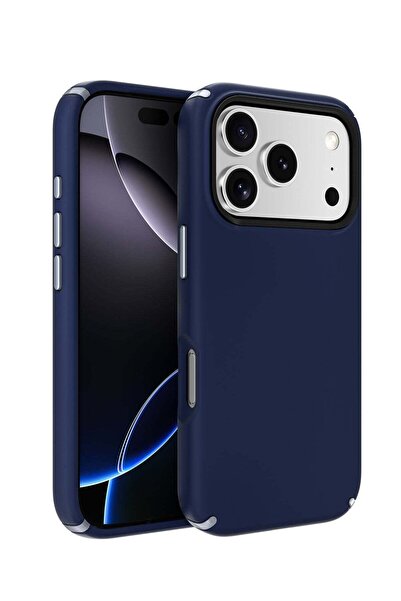 Shopi غطاء متوافق مع هاتف iPhone 17 Pro Max باللون الأزرق الداكن