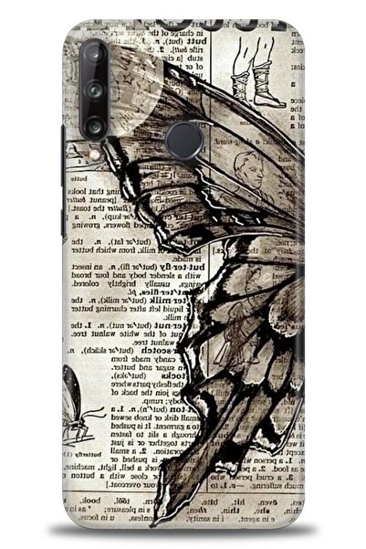 Rulet Aksesuar غطاء متوافق مع هاتف هواوي P40 Lite E HD مطبوع - غطاء سيليكون م...