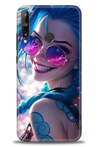 Rulet Aksesuar غطاء متوافق مع هاتف هواوي P40 Lite E HD مطبوع - غطاء سيليكون م...