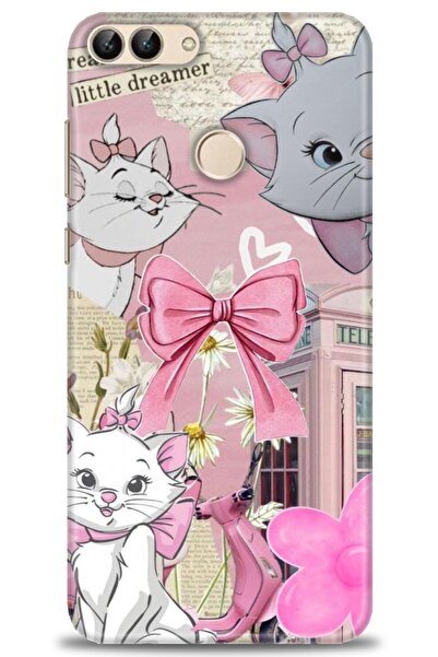 Rulet Aksesuar غطاء متوافق مع هاتف هواوي بي سمارت HD مطبوع - غطاء سيليكون بتص...