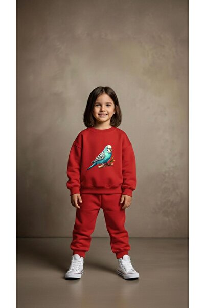 playwear Φούτερ ομάδας με στάμπα LOVEBIRD για κορίτσια και αγόρια, με λαιμόκο...