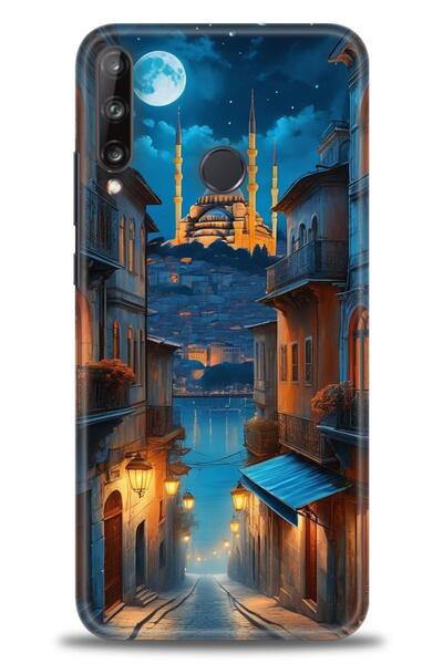 Rulet Aksesuar غطاء متوافق مع هاتف هواوي P40 Lite E HD مطبوع - غطاء سيليكون م...